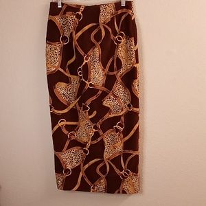 SILK CLUB COLLECTION  Western, Costal  Size 10 browns-black-cream colors (B27)